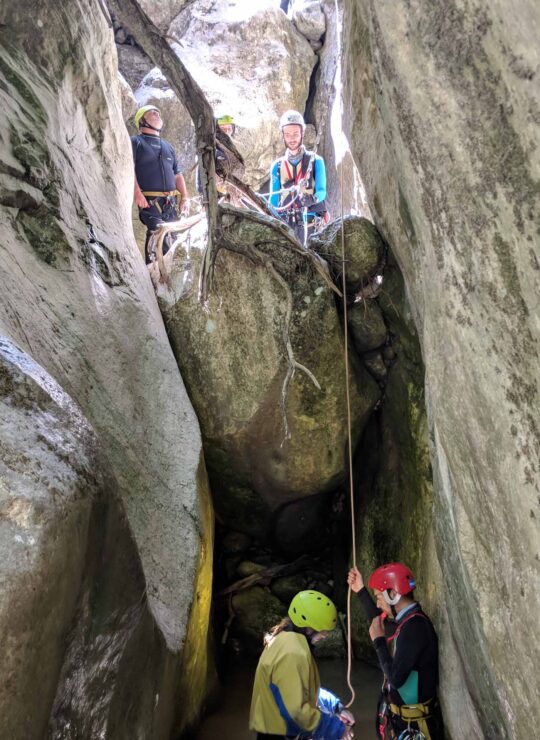 Canyoning in Deos canyon