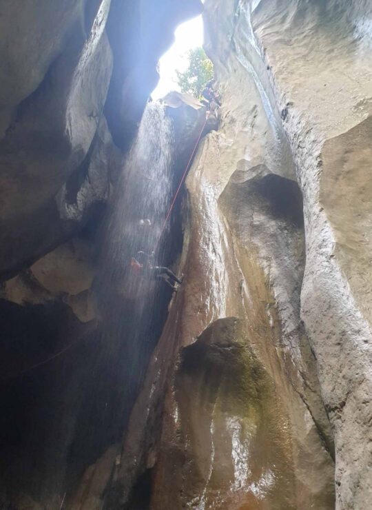Canyoning in Deos canyon