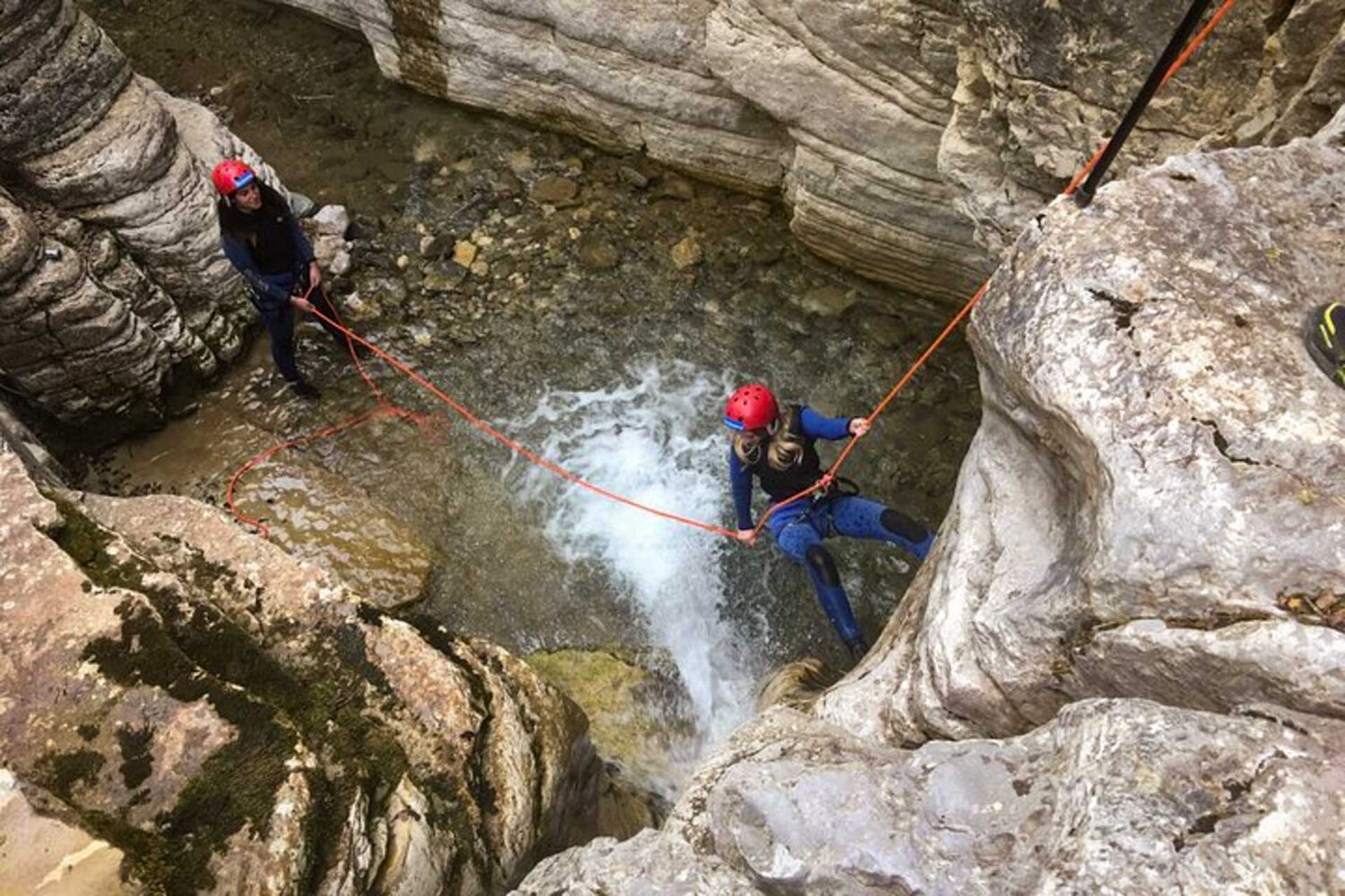 canyoning at nefeli