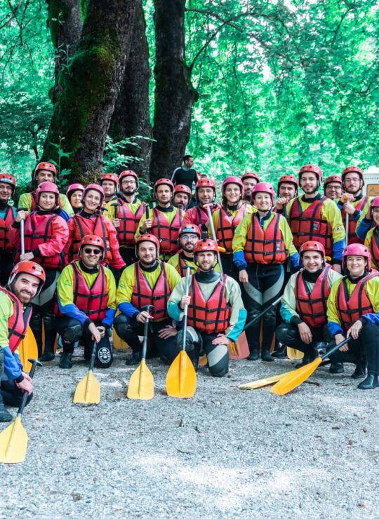 Rafting in Voidomatis group photo