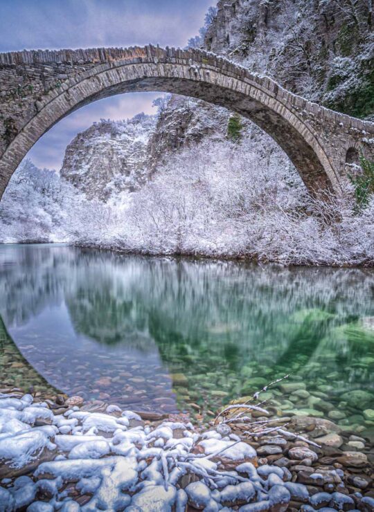 Kokkori bridge in wibter time