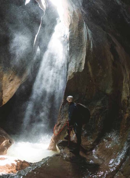canyoning at Deos